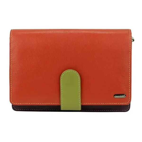 Buy Franco Bonini - 481A Leather Organised Handbag/Wallet - Stone/Multi -  MyDeal